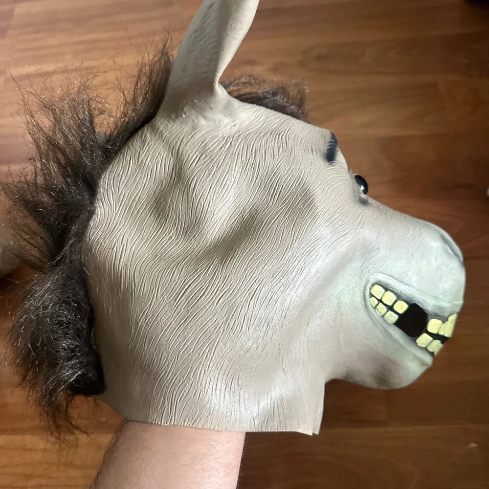 Donkey‎ Mask Costume Party Halloween Prop